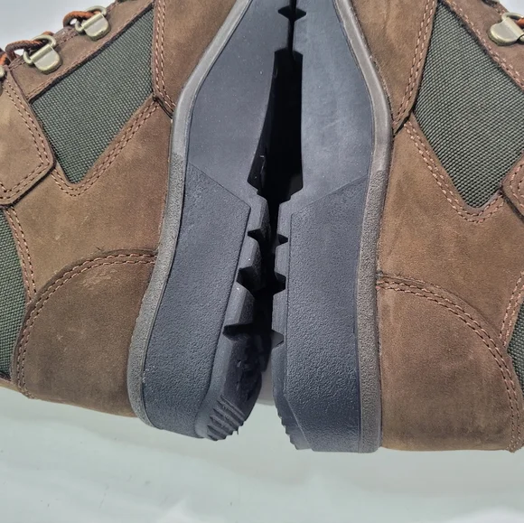 TIMBERLAND BIG KIDS BEEF BROCCOLI 6" FIELD BOOTS SIZE 4 BROWN/OLIVE - Picture 13 of 14